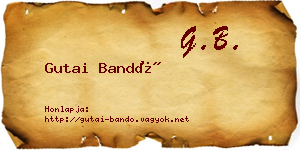 Gutai Bandó névjegykártya